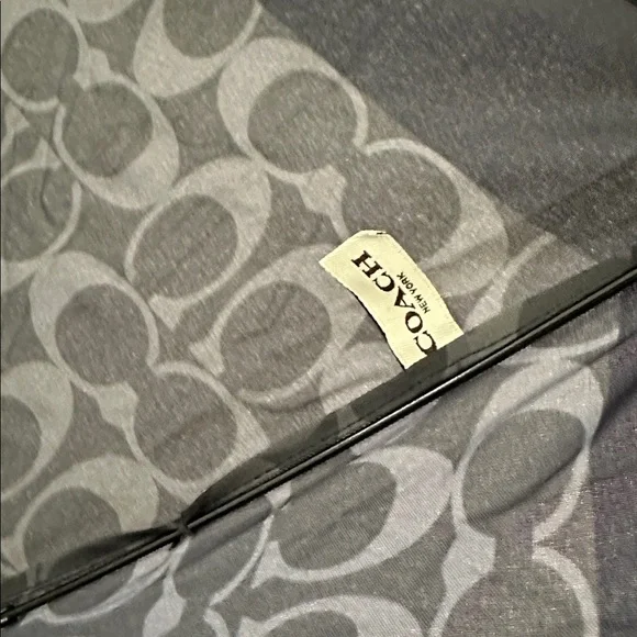 Coach Dark Gray Patterned Umbrella - Picture 6 of 7